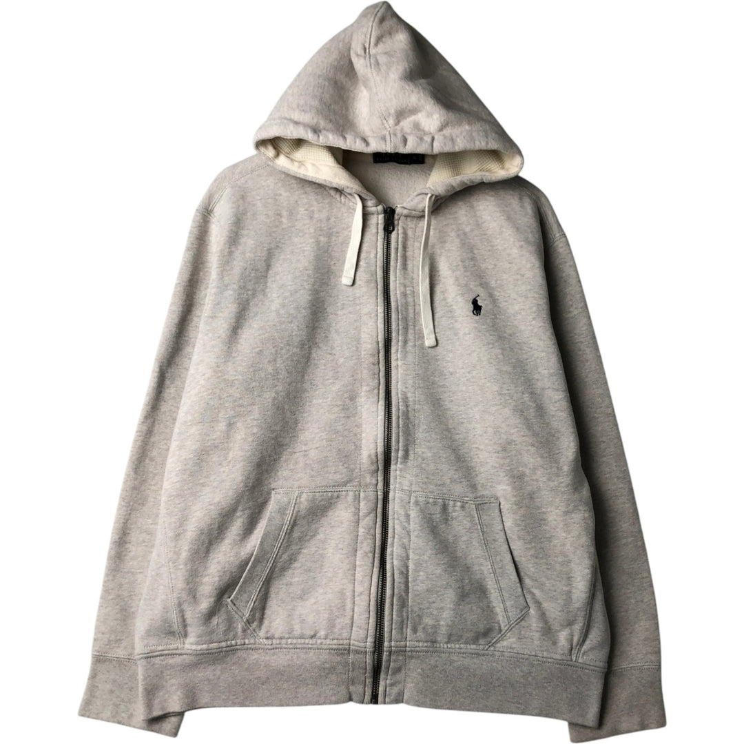 Ralph Lauren POLO RALPH LAUREN Full-Zip Sweatshirt Hoodie cotton gray type Vintage Second Hand