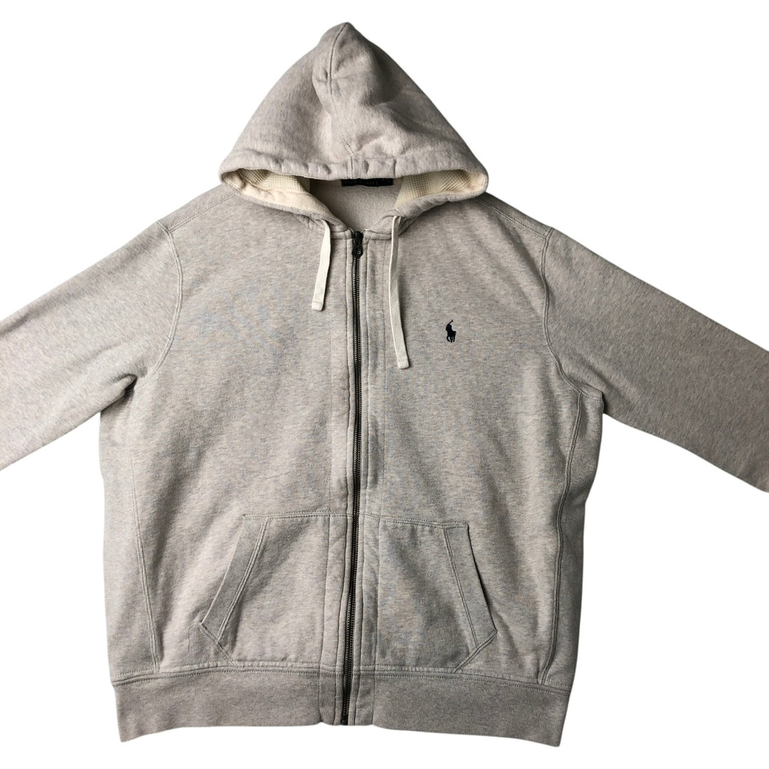 Ralph Lauren POLO RALPH LAUREN Full-Zip Sweatshirt Hoodie cotton gray type Vintage Second Hand