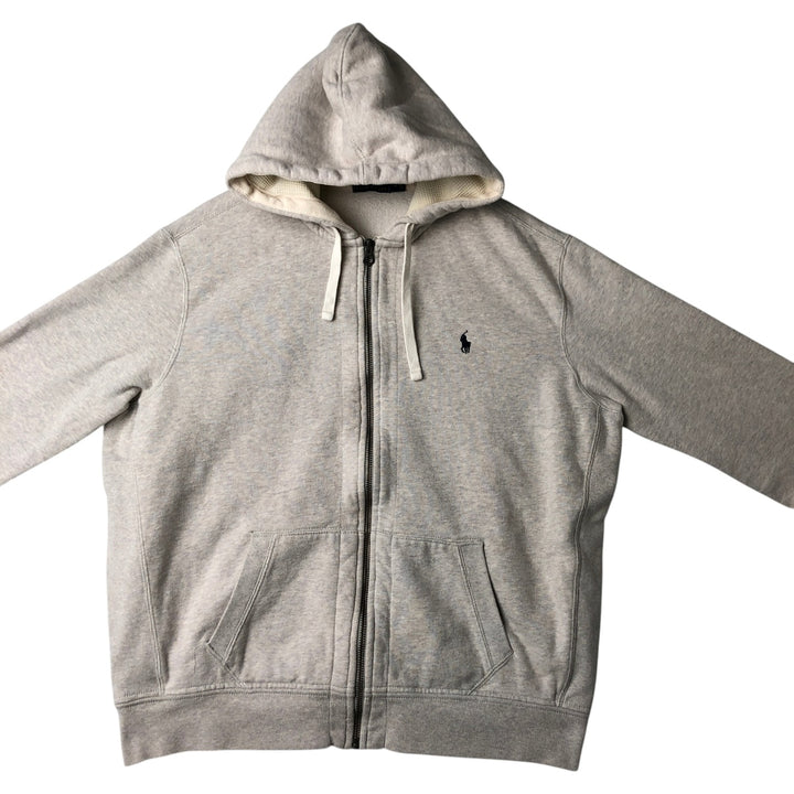 Ralph Lauren POLO RALPH LAUREN Full-Zip Sweatshirt Hoodie cotton gray type Vintage Second Hand