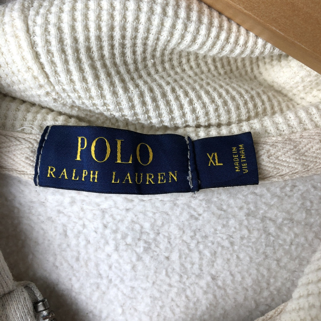 Ralph Lauren POLO RALPH LAUREN Full-Zip Sweatshirt Hoodie cotton gray type Vintage Second Hand
