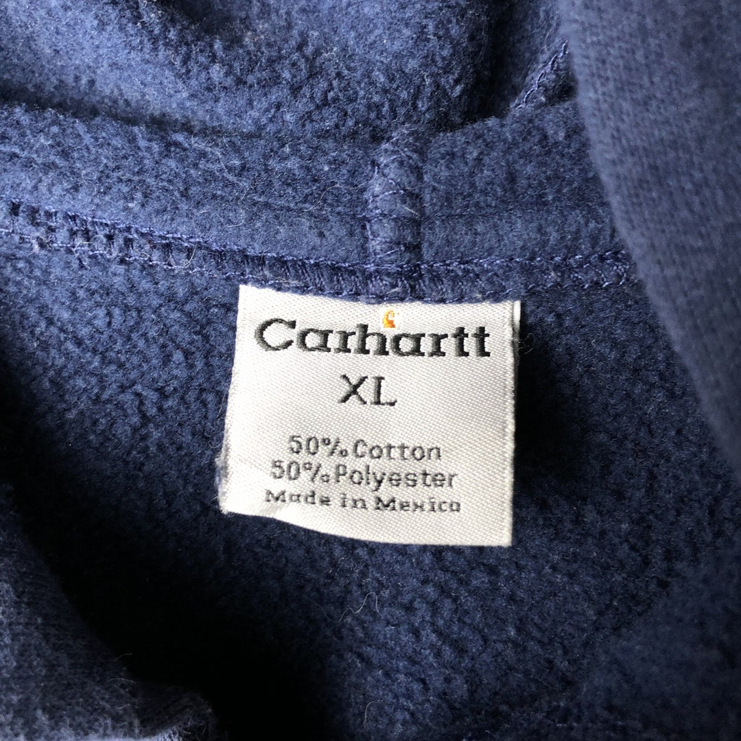 Carhartt Sweat Full Zip Hoodie Men's XL cotton navy blue type Vintage Second Hand