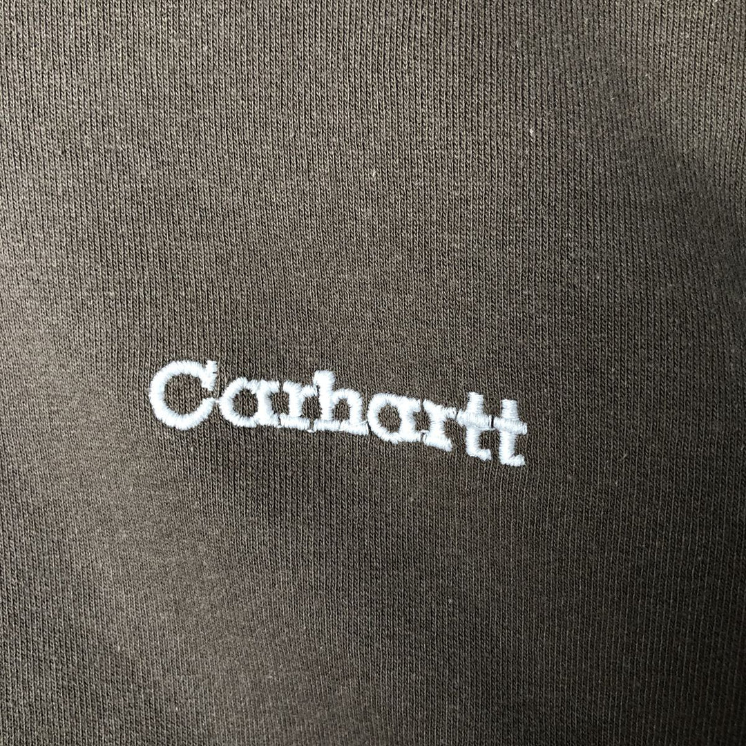 Carhartt Sweat Full Zip Hoodie Men's XL cotton brown type Vintage Second Hand