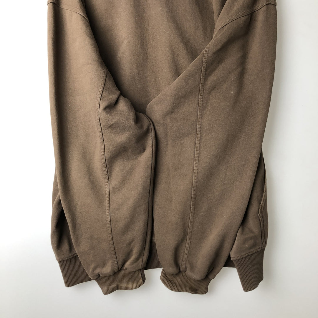 Carhartt Sweat Full Zip Hoodie Men's XL cotton brown type Vintage Second Hand