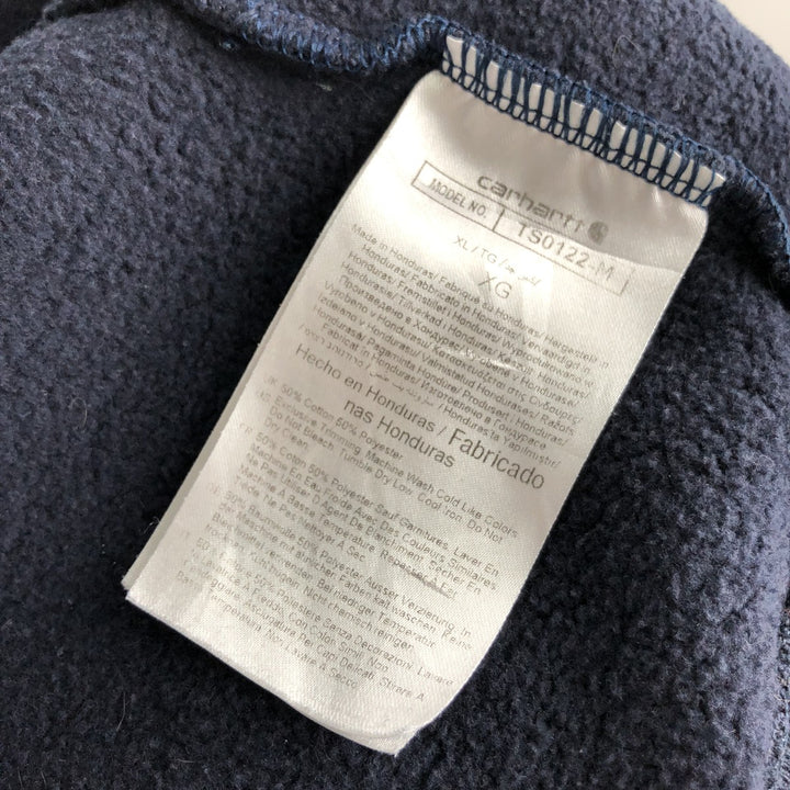 Carhartt Loose Fit Sweat Full Zip Hoodie, Men's XL cotton navy blue type Vintage Second Hand