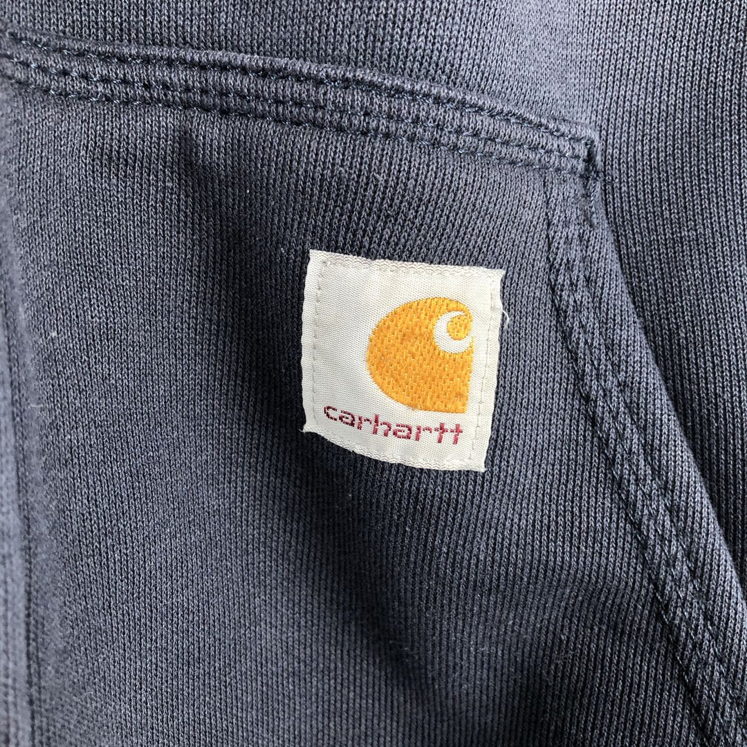 Carhartt Loose Fit Sweat Full Zip Hoodie, Men's XL cotton navy blue type Vintage Second Hand