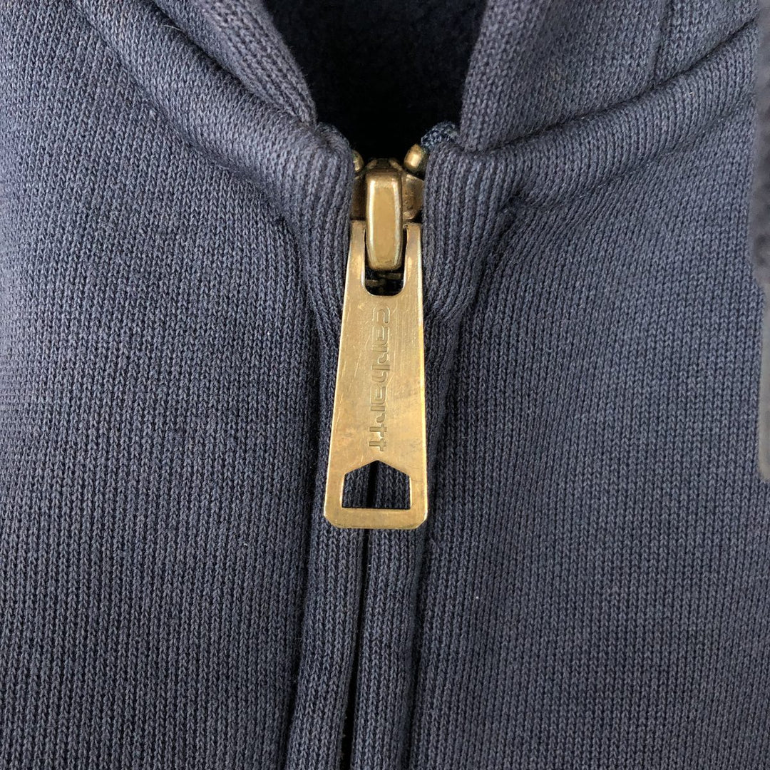 Carhartt Loose Fit Sweat Full Zip Hoodie, Men's XL cotton navy blue type Vintage Second Hand