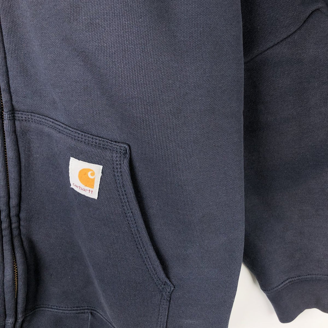 Carhartt Loose Fit Sweat Full Zip Hoodie, Men's XL cotton navy blue type Vintage Second Hand