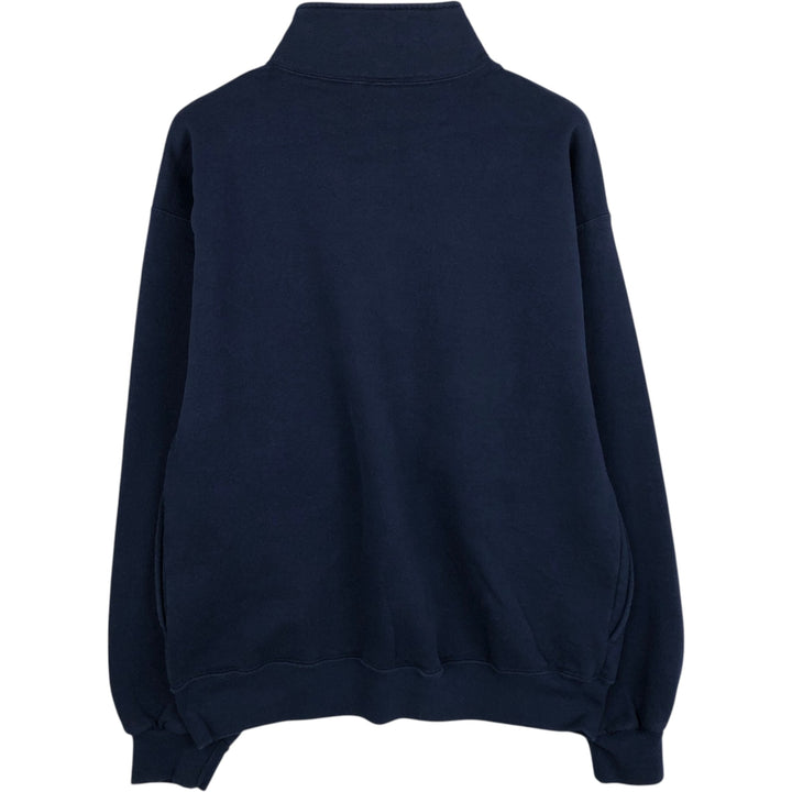 90'S Russell Full-Zip Sweatshirt (Men's Size L) cotton navy blue type Vintage Second Hand
