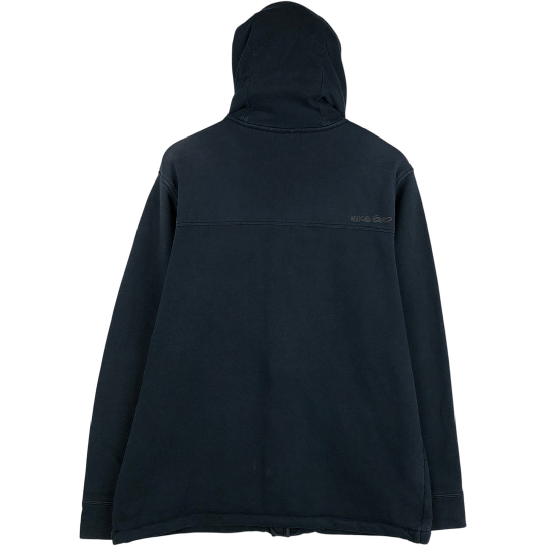 Nike 6.0 Sweat Full-Zip Hoodie, Men's Size L (approx.) cotton navy blue type Vintage Second Hand