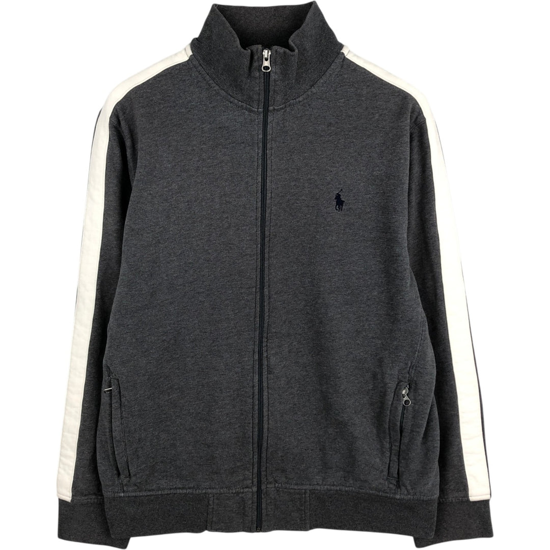 Ralph Lauren POLO by Ralph Lauren full zip sweatshirt, men's size L cotton gray type Vintage Second Hand