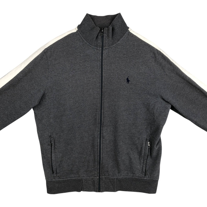 Ralph Lauren POLO by Ralph Lauren full zip sweatshirt, men's size L cotton gray type Vintage Second Hand