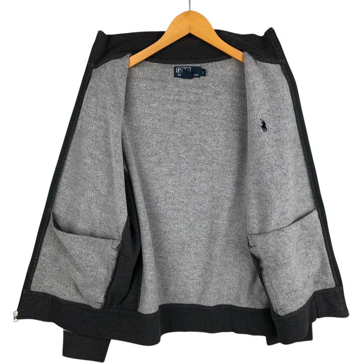 Ralph Lauren POLO by Ralph Lauren full zip sweatshirt, men's size L cotton gray type Vintage Second Hand