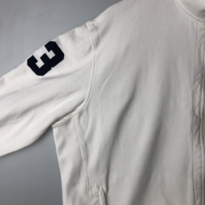 Ralph Lauren POLO by Ralph Lauren Big Pony Full-Zip Sweatshirt (Men's XXL equivalent) cotton white type Vintage Second Hand