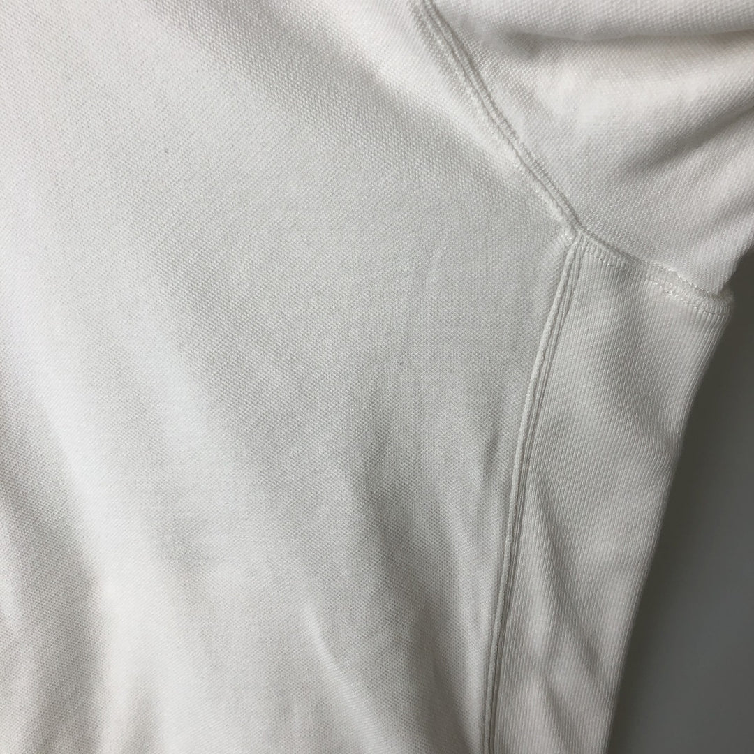 Ralph Lauren POLO by Ralph Lauren Big Pony Full-Zip Sweatshirt (Men's XXL equivalent) cotton white type Vintage Second Hand