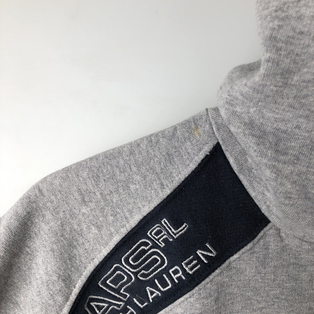 Ralph Lauren CHAPS full-zip sweatshirt hoodie, men's size M cotton gray type Vintage Second Hand