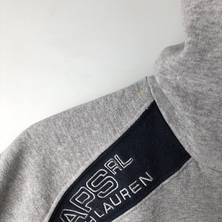 Ralph Lauren CHAPS full-zip sweatshirt hoodie, men's size M cotton gray type Vintage Second Hand