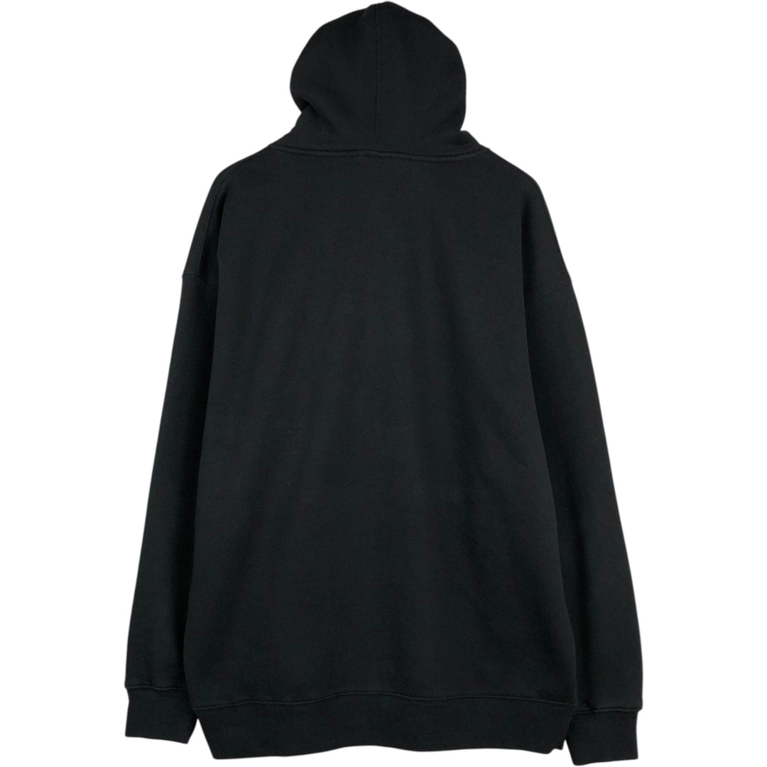 Harley-Davidson Eagle Pattern Sweatshirt Full-Zip Hoodie, Men's XXL (approx.) cotton black type Vintage Second Hand