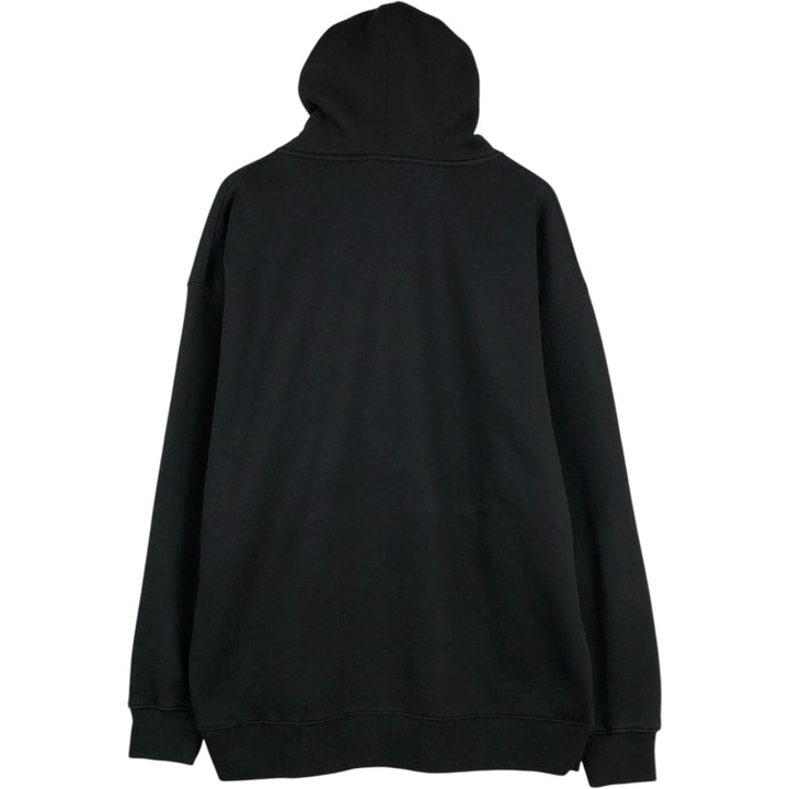 Harley-Davidson Eagle Pattern Sweatshirt Full-Zip Hoodie, Men's XXL (approx.) cotton black type Vintage Second Hand