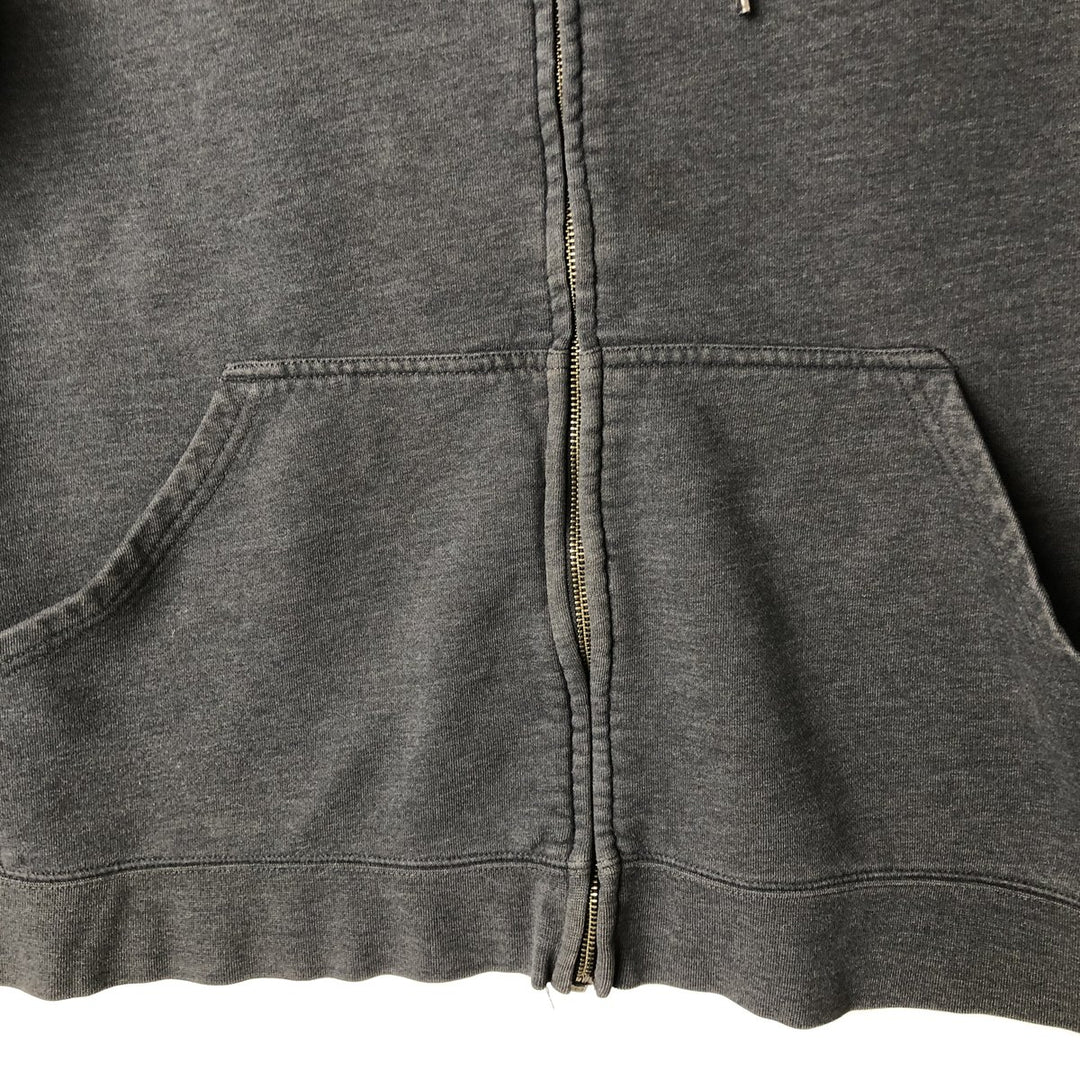 Harley-Davidson Skull Pattern Sweat Full-Zip Hoodie (Men's Size S) cotton gray type Vintage Second Hand