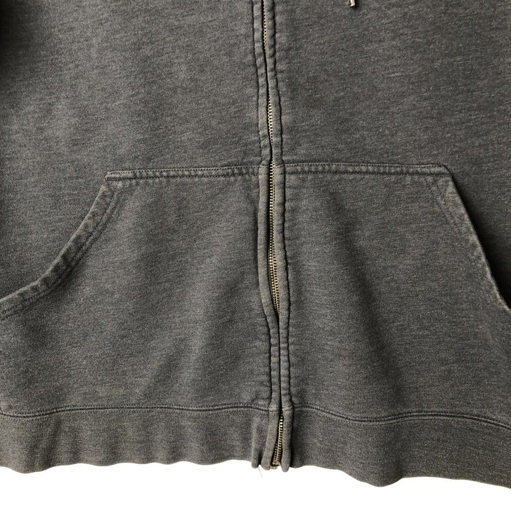Harley-Davidson Skull Pattern Sweat Full-Zip Hoodie (Men's Size S) cotton gray type Vintage Second Hand