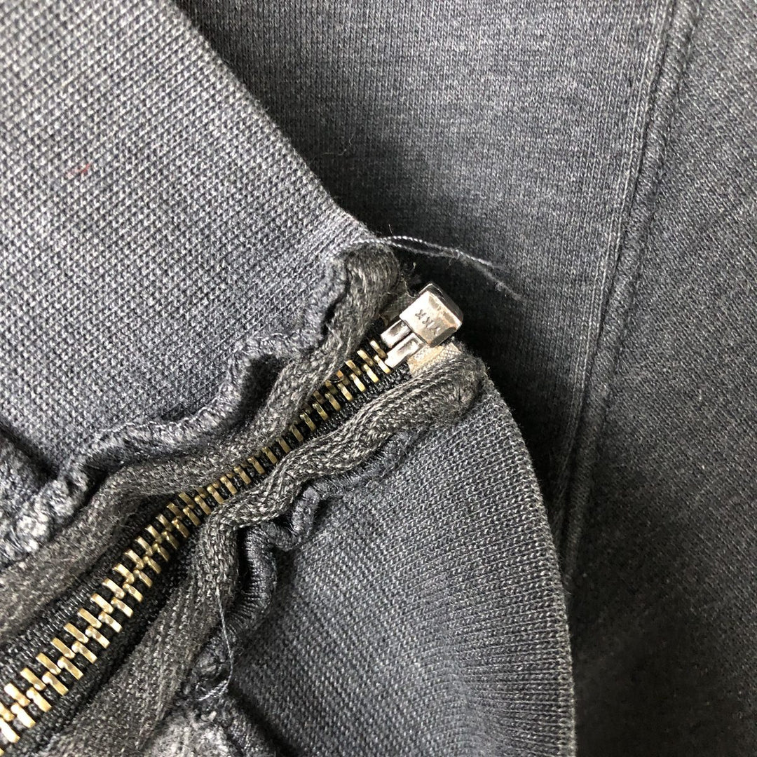 Harley-Davidson Skull Pattern Sweat Full-Zip Hoodie (Men's Size S) cotton gray type Vintage Second Hand