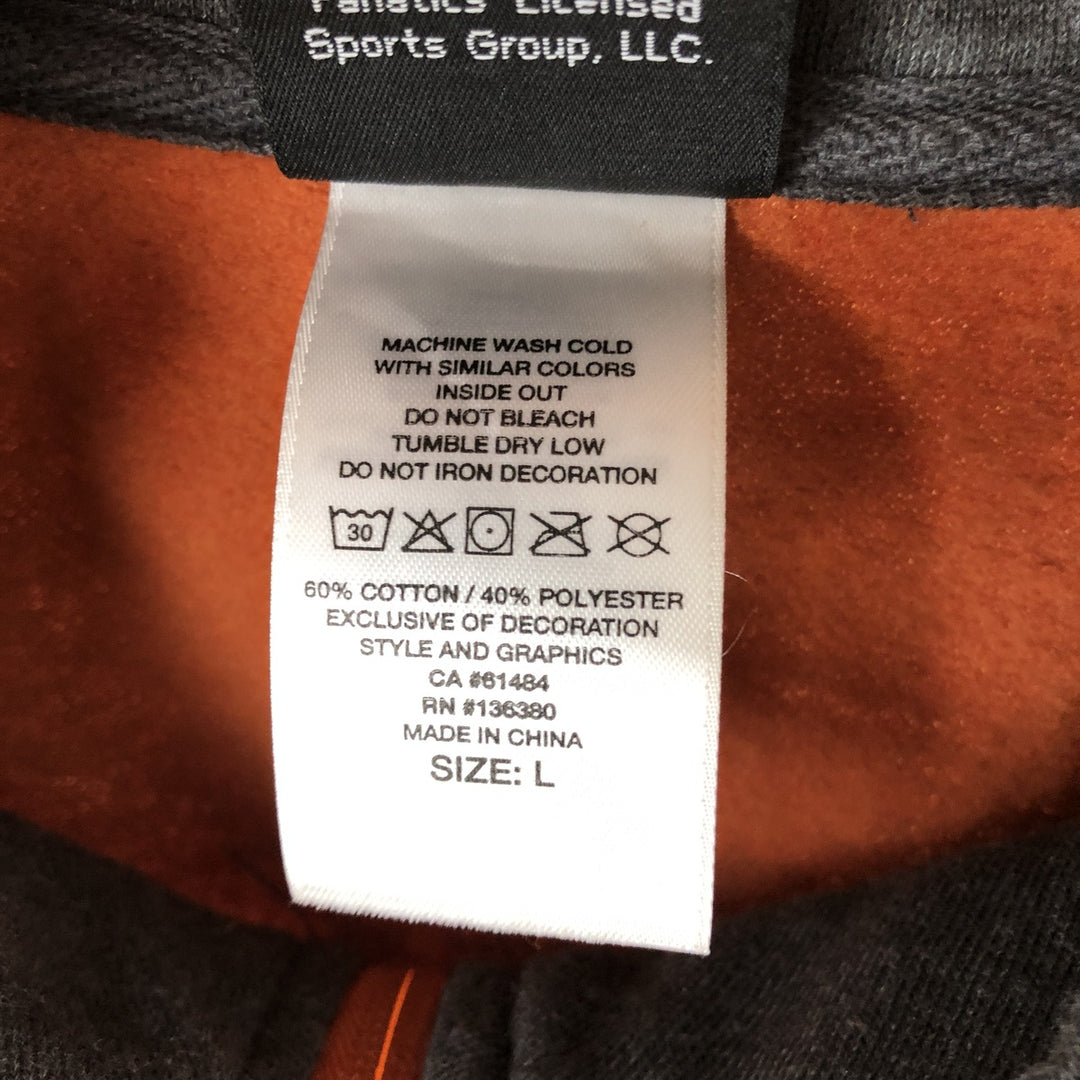 Harley-Davidson Sweat Full Zip Hoodie Men's L size cotton orange type Vintage Second Hand