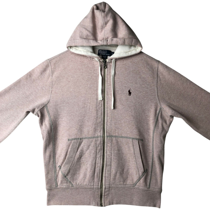 Ralph Lauren POLO by Ralph Lauren Sweat Full Zip Hoodie Men's M cotton coral Vintage Second Hand