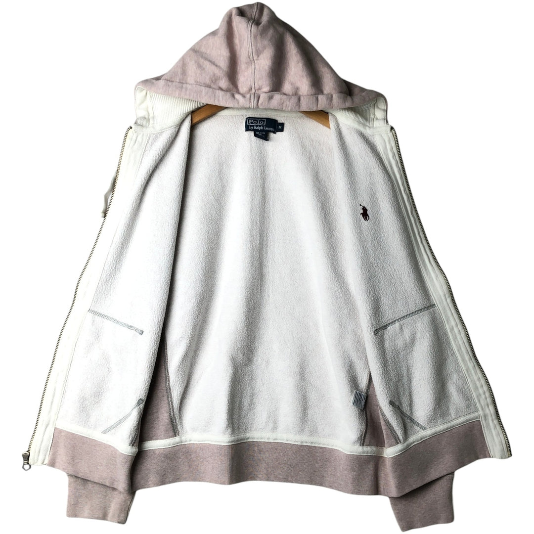 Ralph Lauren POLO by Ralph Lauren Sweat Full Zip Hoodie Men's M cotton coral Vintage Second Hand