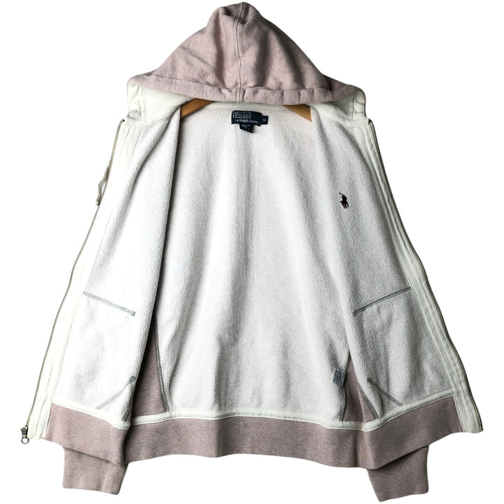 Ralph Lauren POLO by Ralph Lauren Sweat Full Zip Hoodie Men's M cotton coral Vintage Second Hand