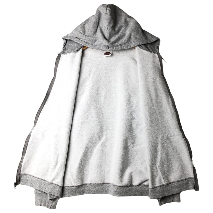 2000'S Harley-Davidson Sweatshirt Full-Zip Hoodie, Men's Size XXL (approx.) unclear gray type Vintage Second Hand