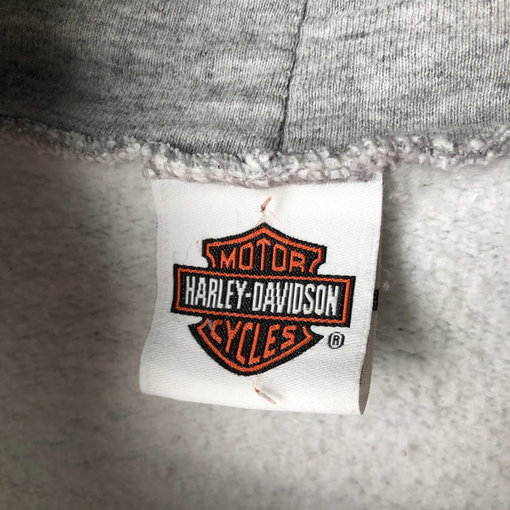 2000'S Harley-Davidson Sweatshirt Full-Zip Hoodie, Men's Size XXL (approx.) unclear gray type Vintage Second Hand