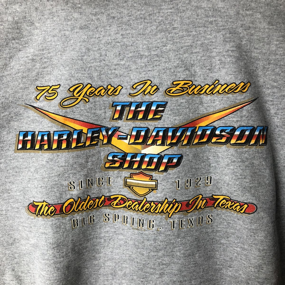 2000'S Harley-Davidson Sweatshirt Full-Zip Hoodie, Men's Size XXL (approx.) unclear gray type Vintage Second Hand