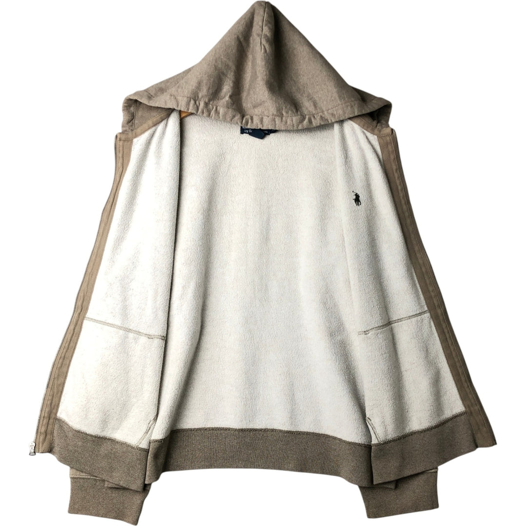 Ralph Lauren POLO by Ralph Lauren Sweat Full Zip Hoodie Men's XL cotton Beige type Vintage Second Hand