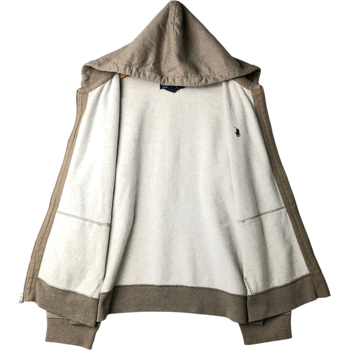 Ralph Lauren POLO by Ralph Lauren Sweat Full Zip Hoodie Men's XL cotton Beige type Vintage Second Hand