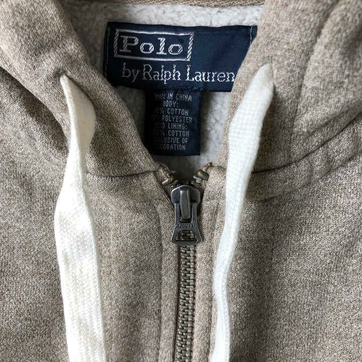 Ralph Lauren POLO by Ralph Lauren Sweat Full Zip Hoodie Men's XL cotton Beige type Vintage Second Hand