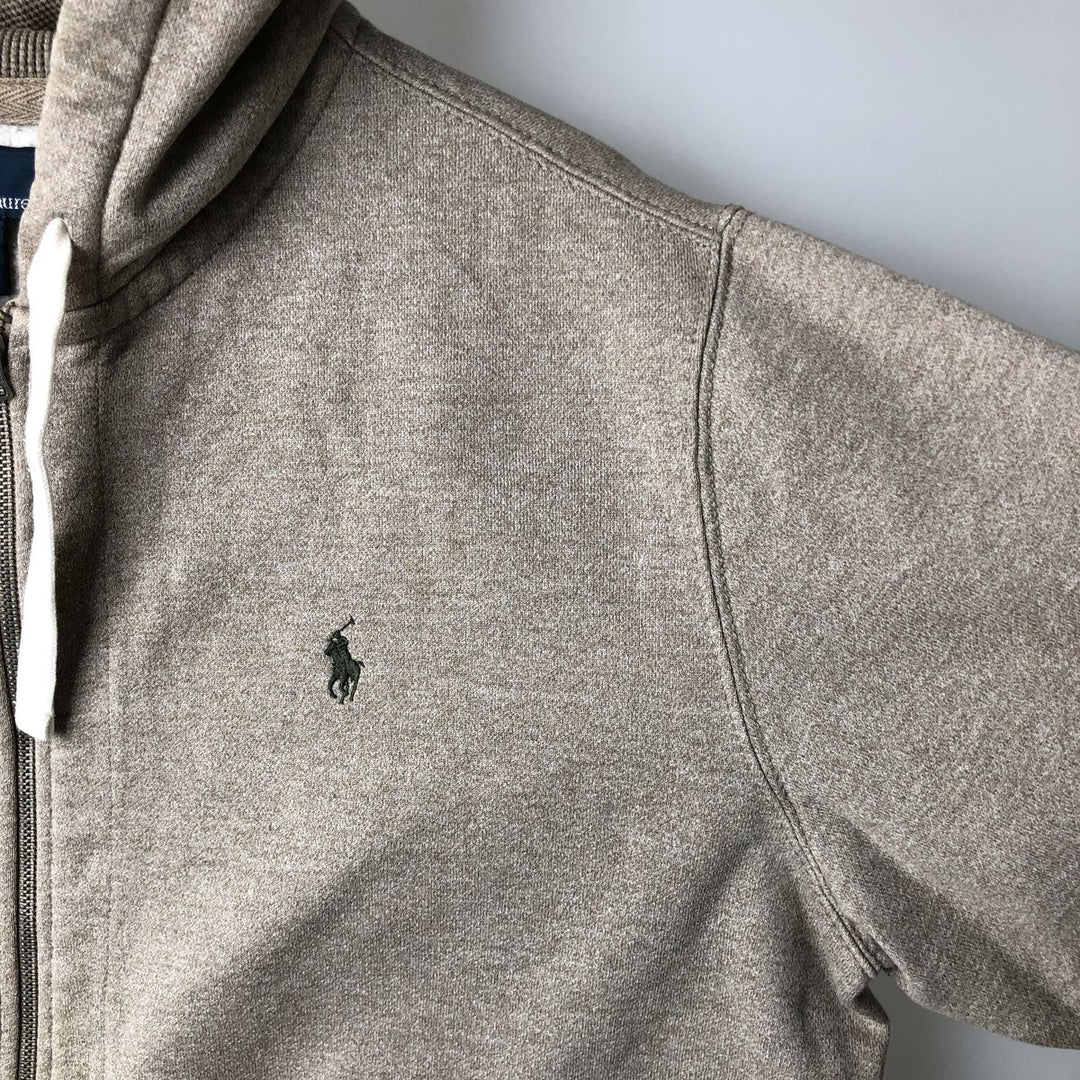 Ralph Lauren POLO by Ralph Lauren Sweat Full Zip Hoodie Men's XL cotton Beige type Vintage Second Hand