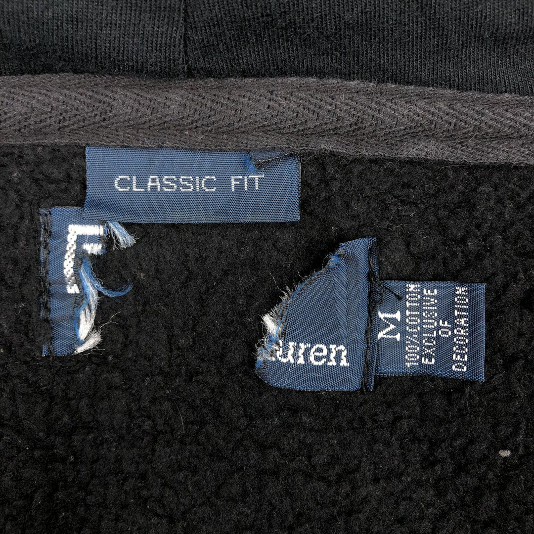 Ralph Lauren CLASSIC FIT Big Pony Sweat Full-Zip Hoodie, Men's Size M (approx.) cotton black type Vintage Second Hand