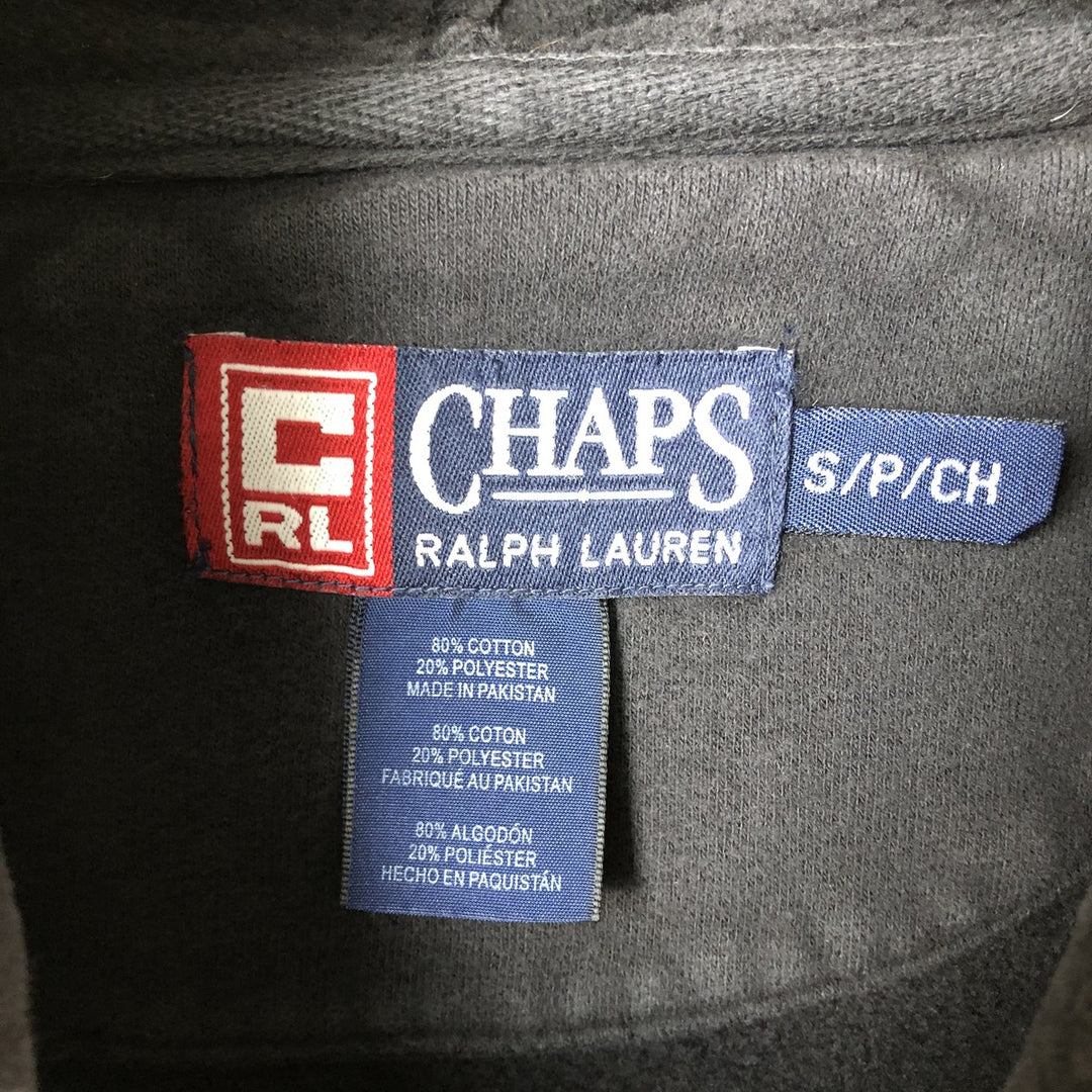 Ralph Lauren CHAPS Sweat Full-Zip Hoodie, Men's Size S (approx.) cotton black type Vintage Second Hand