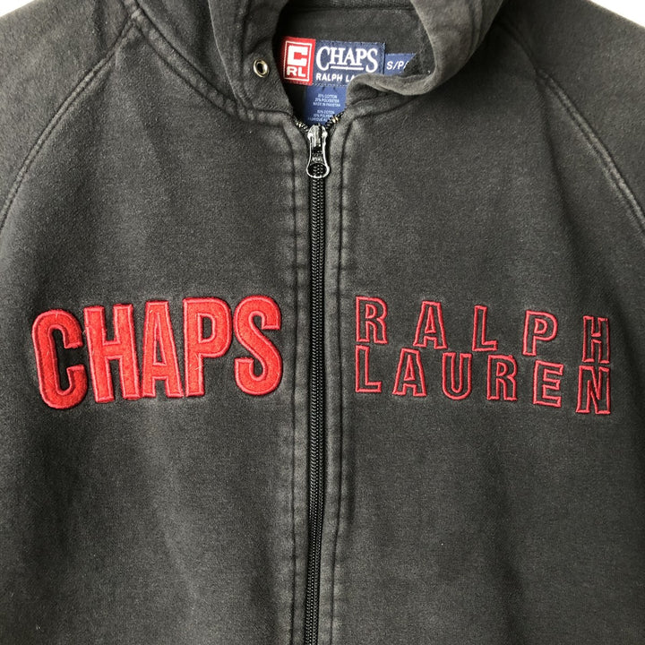 Ralph Lauren CHAPS Sweat Full-Zip Hoodie, Men's Size S (approx.) cotton black type Vintage Second Hand