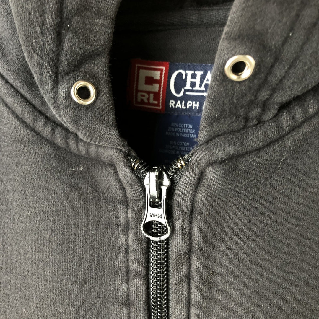 Ralph Lauren CHAPS Sweat Full-Zip Hoodie, Men's Size S (approx.) cotton black type Vintage Second Hand