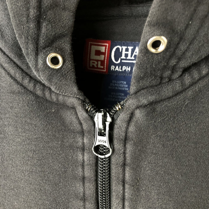 Ralph Lauren CHAPS Sweat Full-Zip Hoodie, Men's Size S (approx.) cotton black type Vintage Second Hand