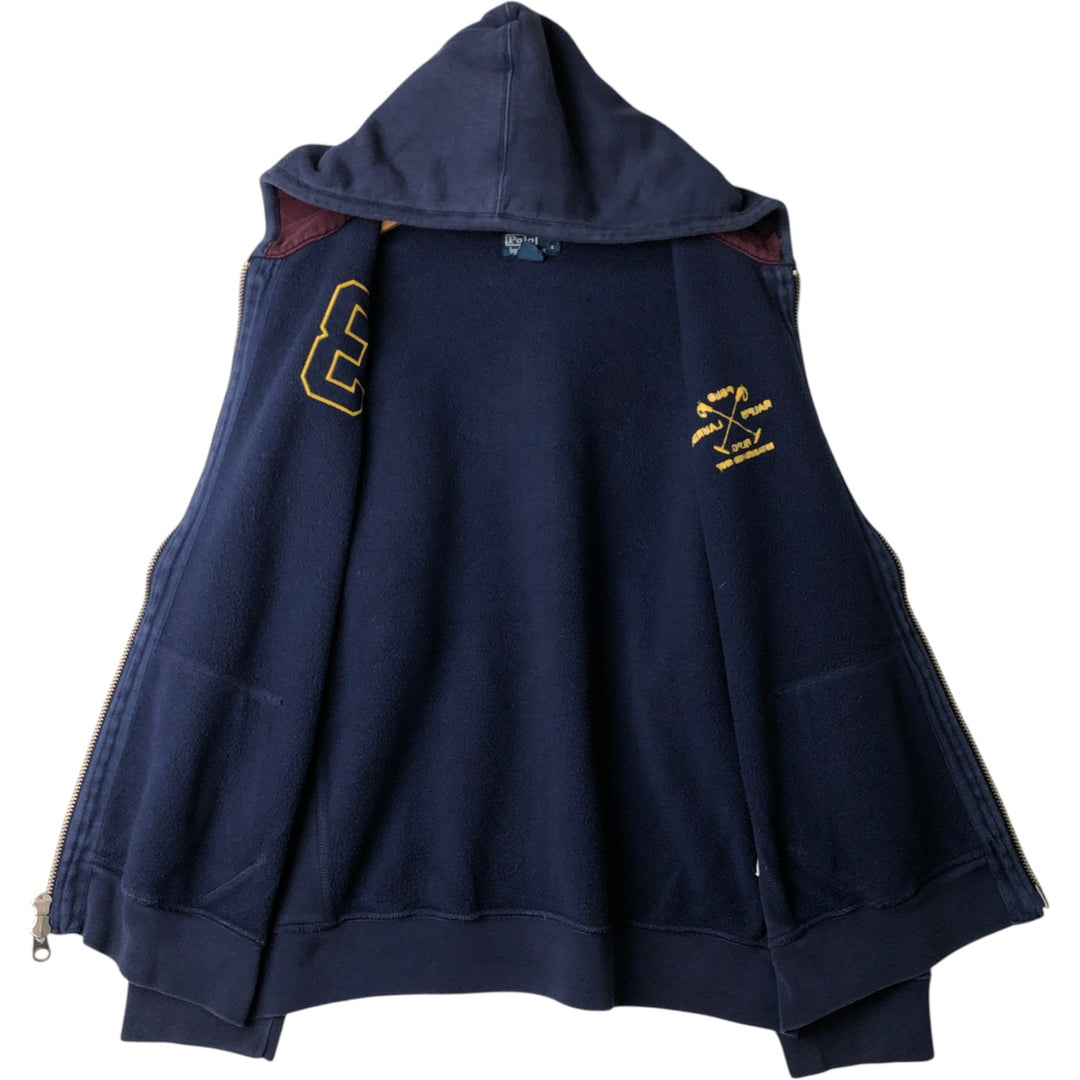 Ralph Lauren POLO by Ralph Lauren Sweat Full Zip Hoodie Men's XXL cotton navy blue type Vintage Second Hand