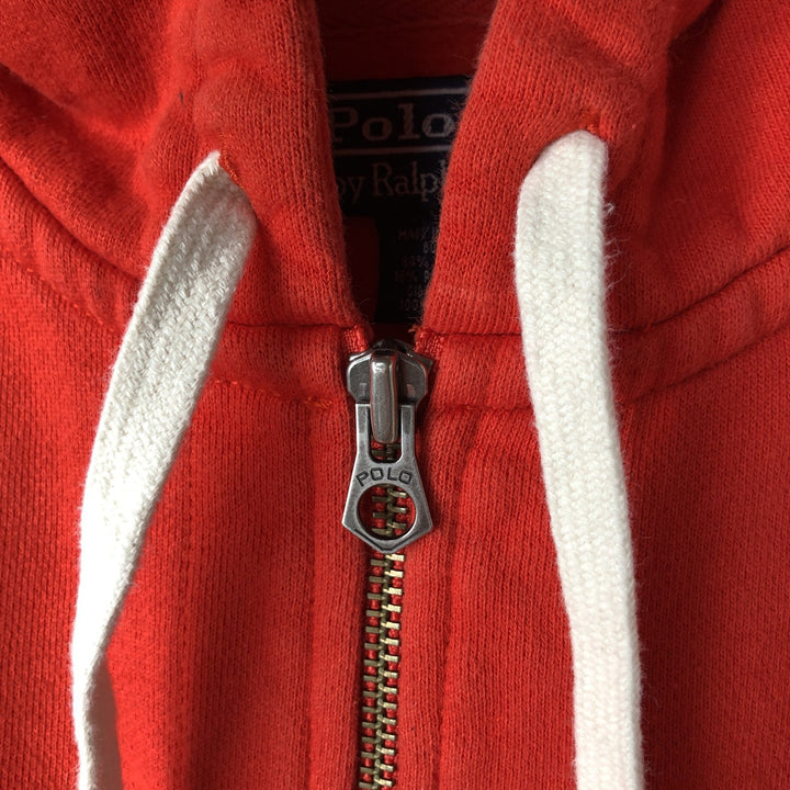 Ralph Lauren POLO by Ralph Lauren Sweat Full Zip Hoodie Men's L size cotton red type Vintage Second Hand