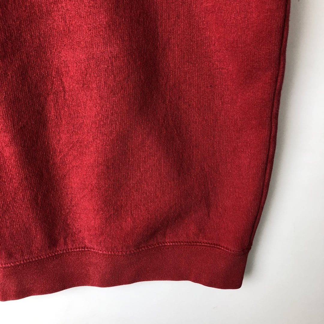Ralph Lauren CHAPS full-zip sweatshirt hoodie, men's size L cotton red type Vintage Second Hand
