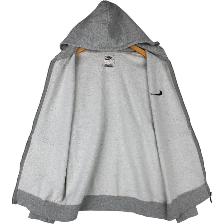 Nike Sweat Full Zip Hoodie Men's Size L cotton gray type Vintage Second Hand