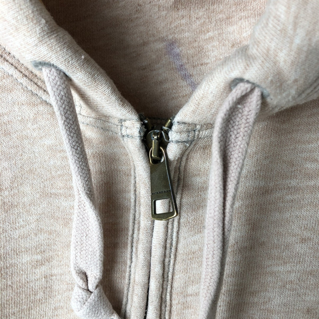 Burberry's BRIT Sweat Full-Zip Hoodie, Men's Size XL (approx.) cotton coral Vintage Second Hand
