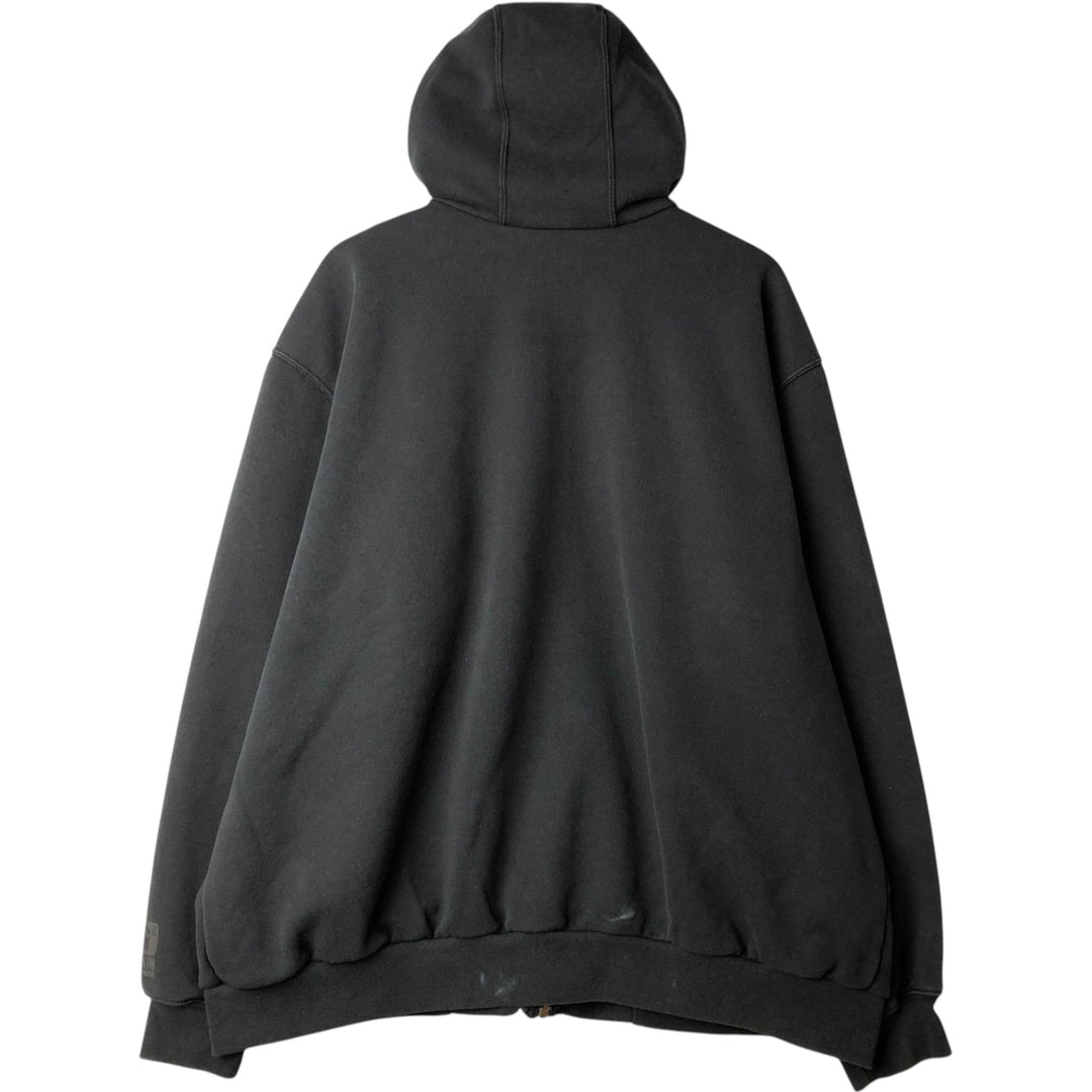 Carhartt Sweat Full Zip Hoodie Men's XL cotton black type Vintage Second Hand