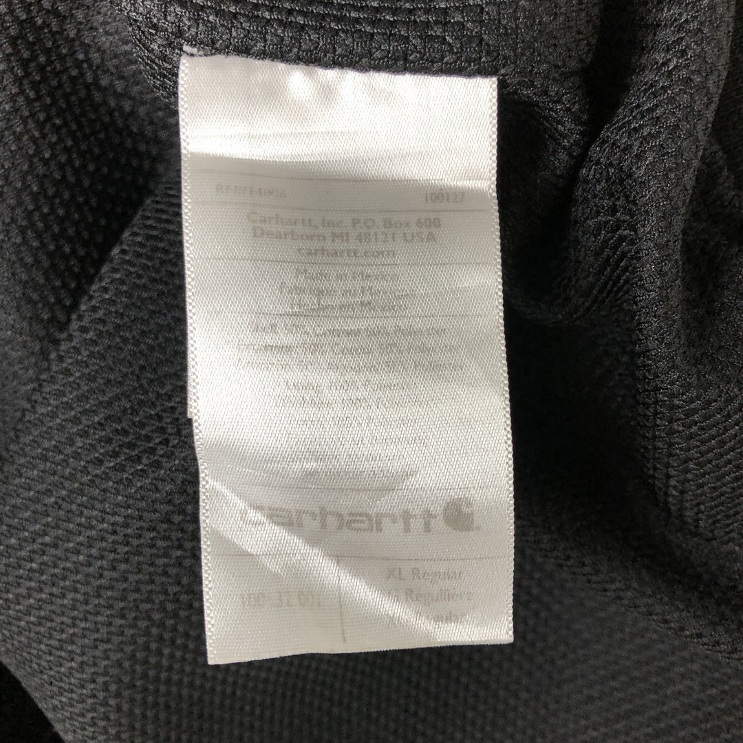 Carhartt Sweat Full Zip Hoodie Men's XL cotton black type Vintage Second Hand