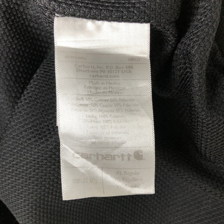 Carhartt Sweat Full Zip Hoodie Men's XL cotton black type Vintage Second Hand