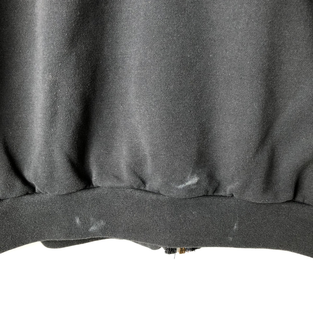 Carhartt Sweat Full Zip Hoodie Men's XL cotton black type Vintage Second Hand